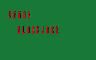 Vegas Blackjack atari screenshot